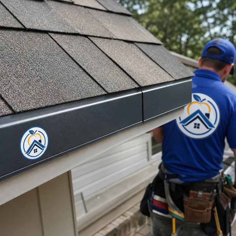 Properly lapped shingles at an eave with aligned drip edge and starter strip